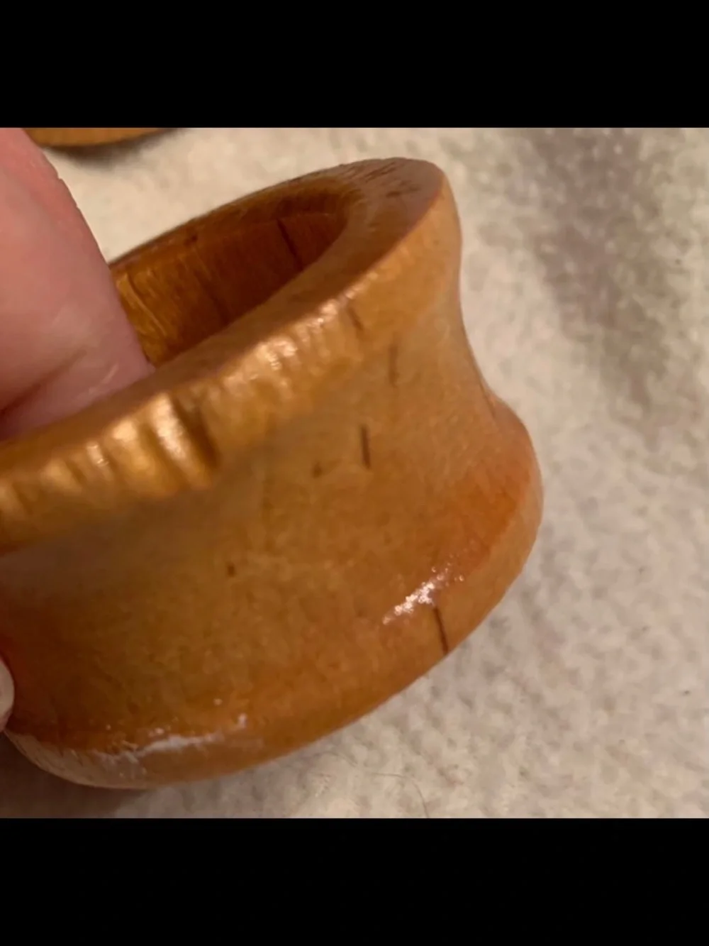 Mismatched set of 10 wooden napkin rings Farmhouse Boho Cottage Vintage
